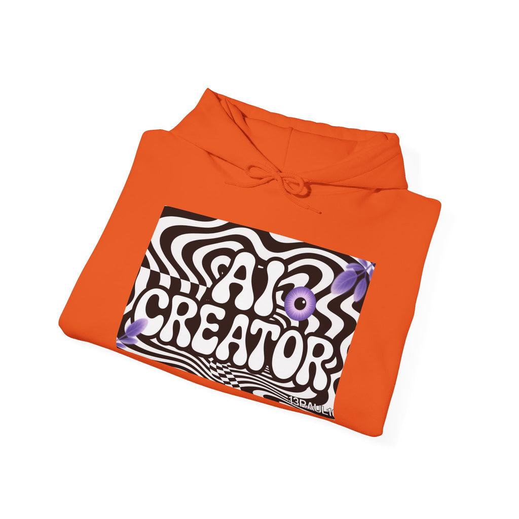 AI Creator  "Optic Loop" Unisex Heavy Blend™ Hooded Sweatshirt