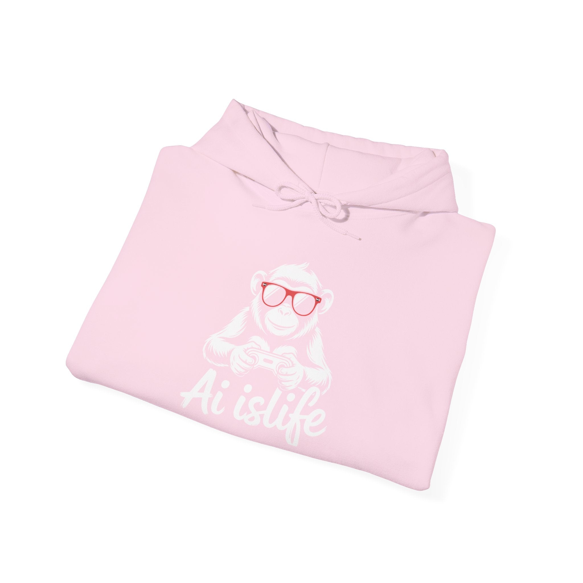 AI is Life "GAMER CHIMP ELITE" Unisex Graphic Pullover Hoodie
