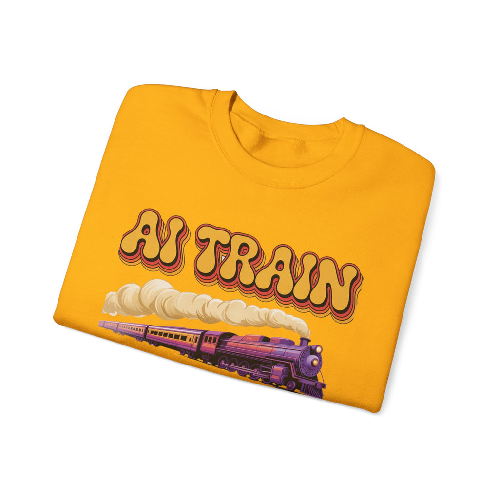 AI TRAIN  "Quantum Rail System" Unisex Heavy Blend™ Crewneck Sweatshirt