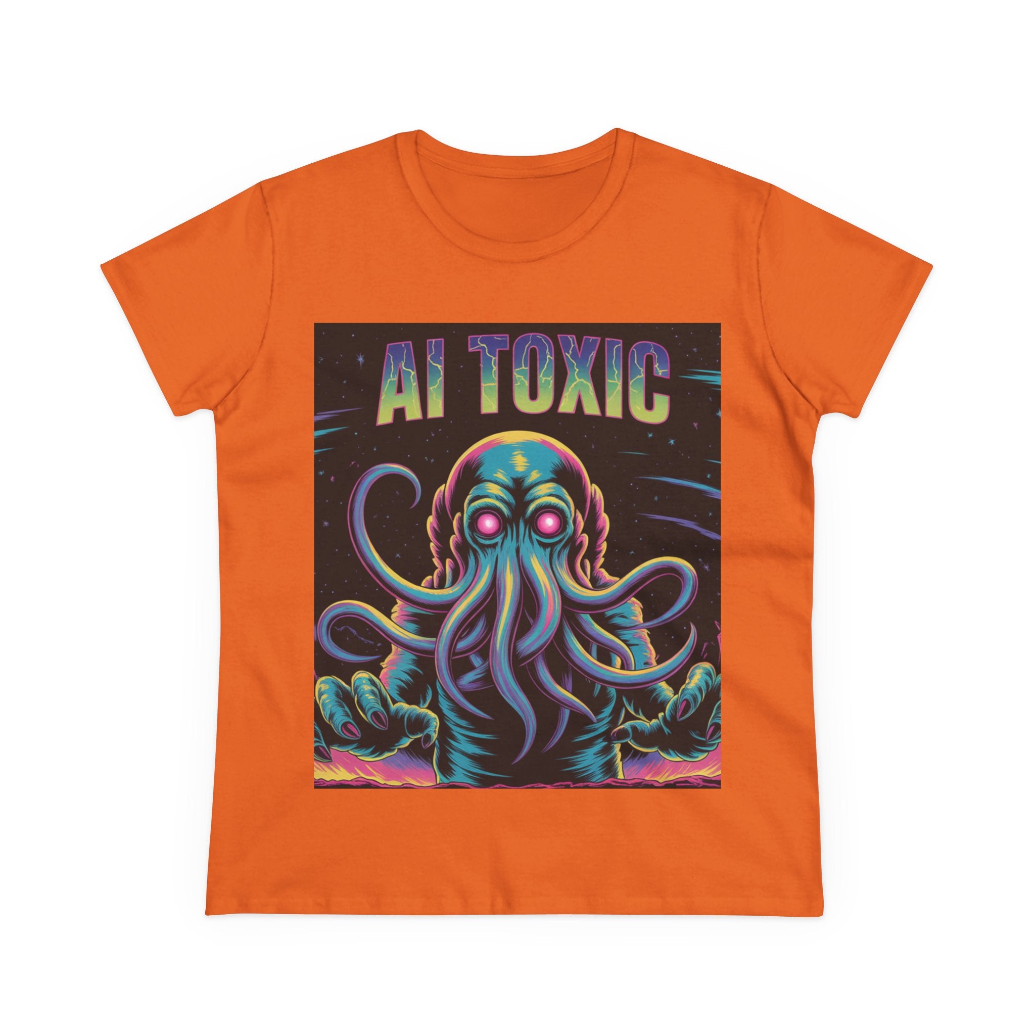 AI TOXIC  "Data Overlord" Women's Midweight Cotton Tee