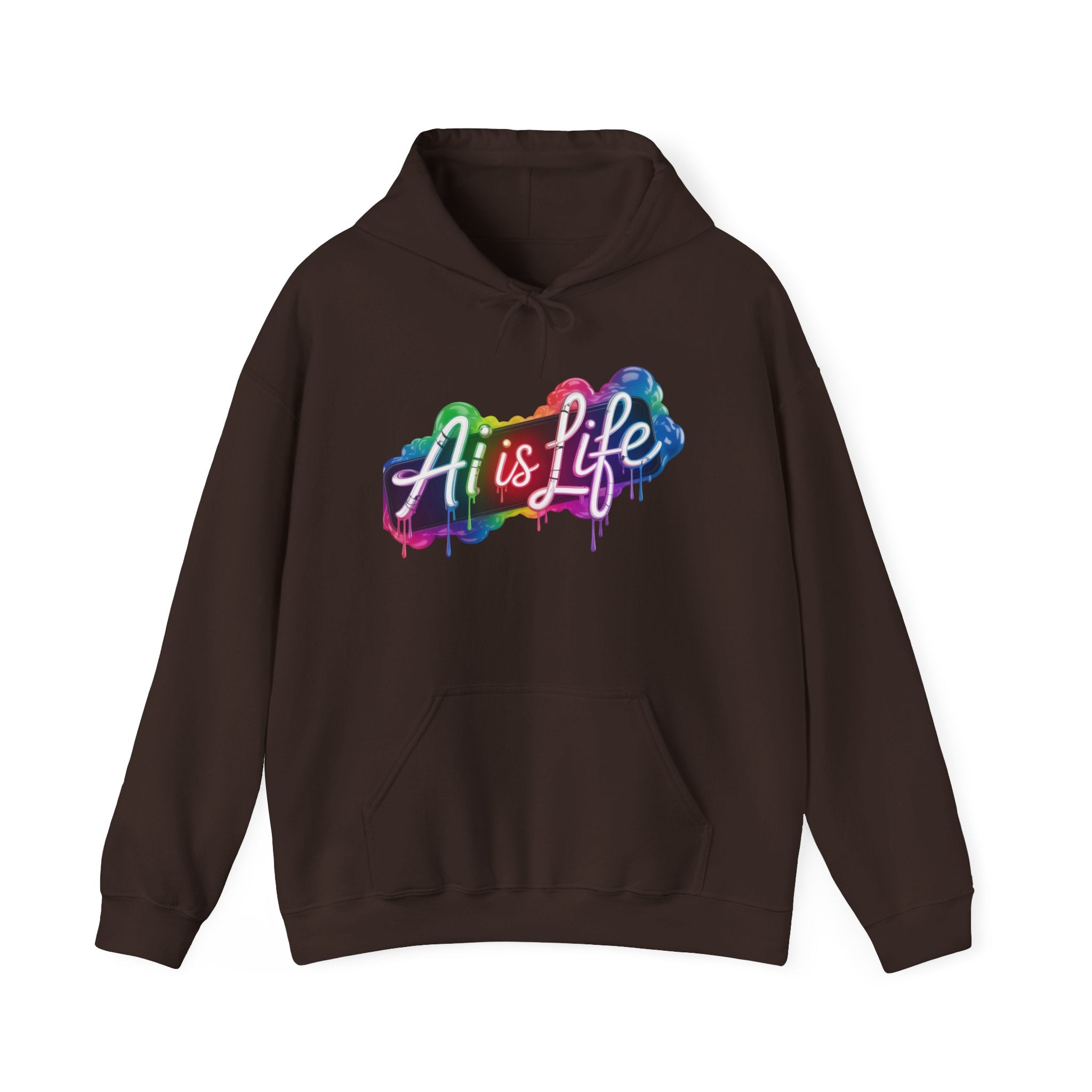 AI is LIFE  “PipeDream Intelligence” Unisex Heavy Blend™ Hooded Hoodie