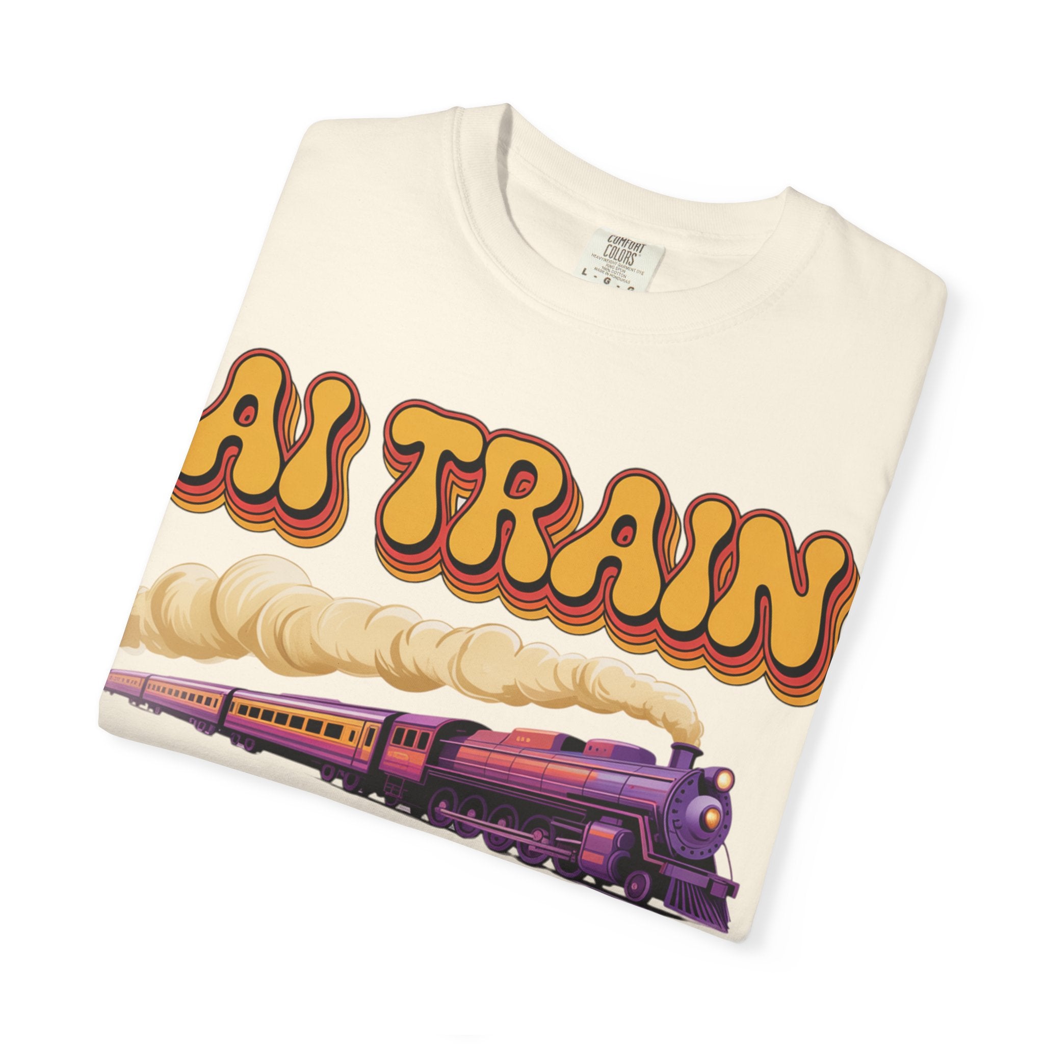 AI TRAIN  "Quantum Rail System" Unisex Garment-Dyed T-shirt