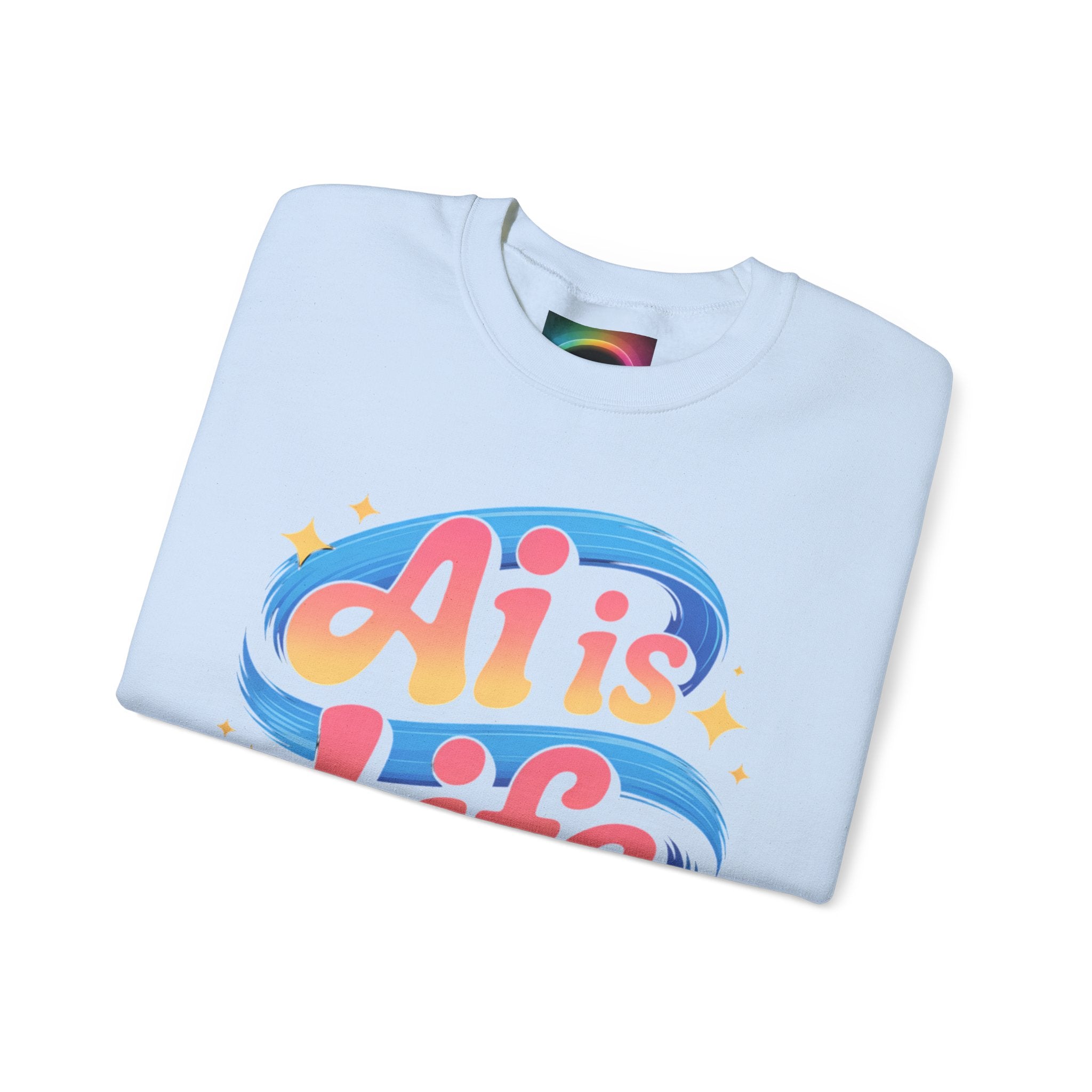 AI is Life "COSMIC SWIRL" Unisex Heavy Blend™ Crewneck Sweatshirt