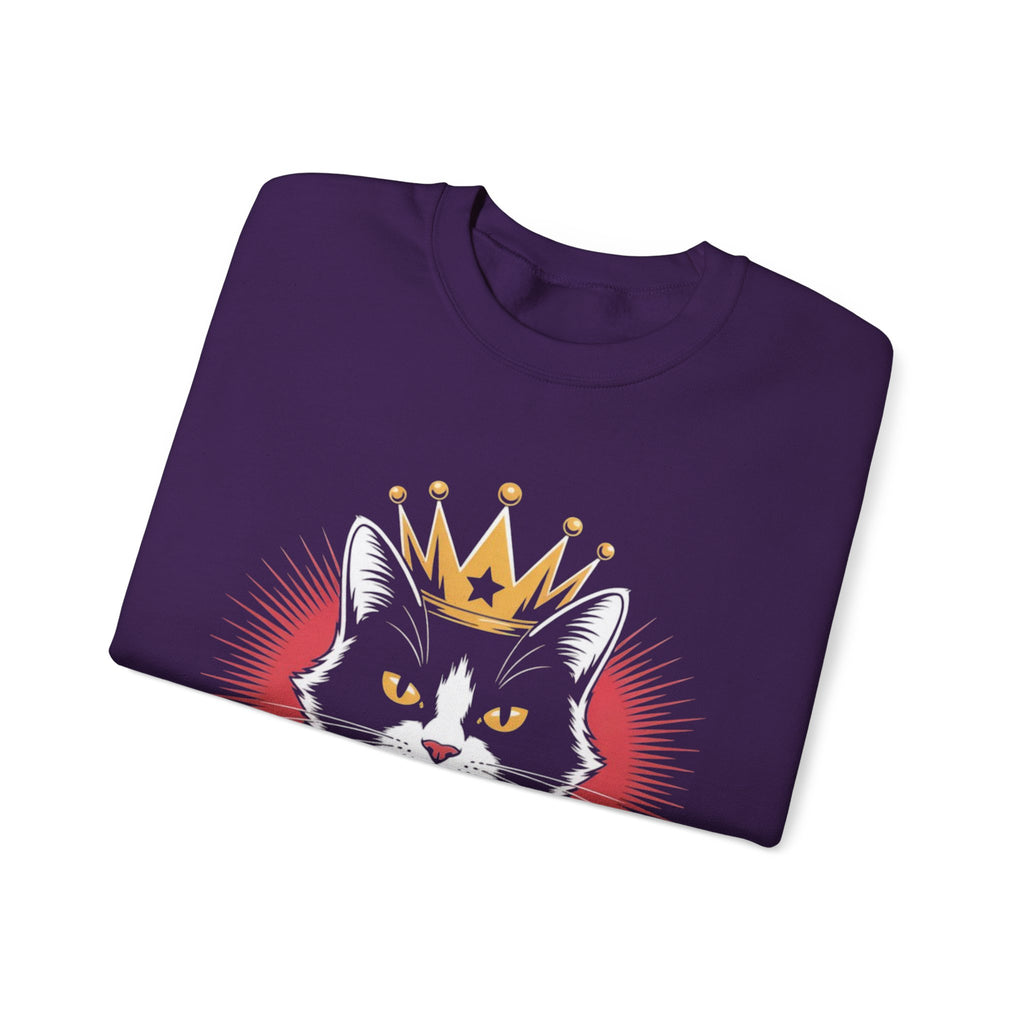 AI King  "Glitch Monarch" Unisex Heavy Blend™ Crewneck Sweatshirt