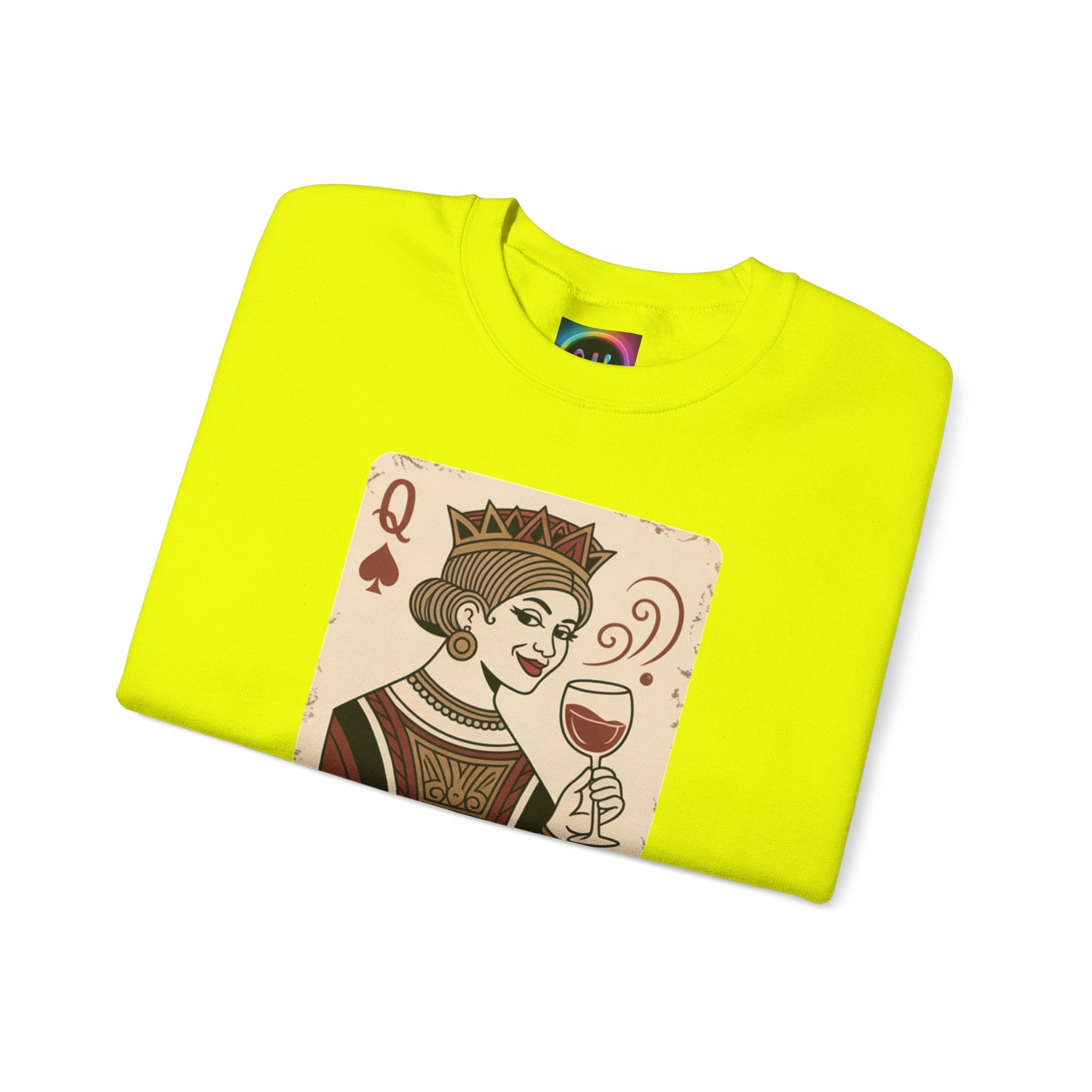 AI Queen "ROYAL ALGORITHM"  Unisex Heavy Blend Crewneck Sweatshirt
