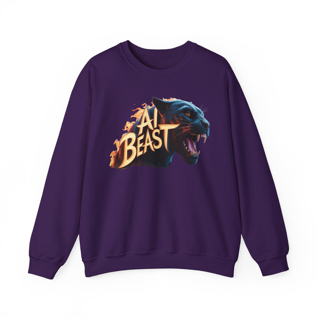 AI BEAST  "Wildfire Algorithm" Unisex Heavy Blend™ Crewneck Sweatshirt