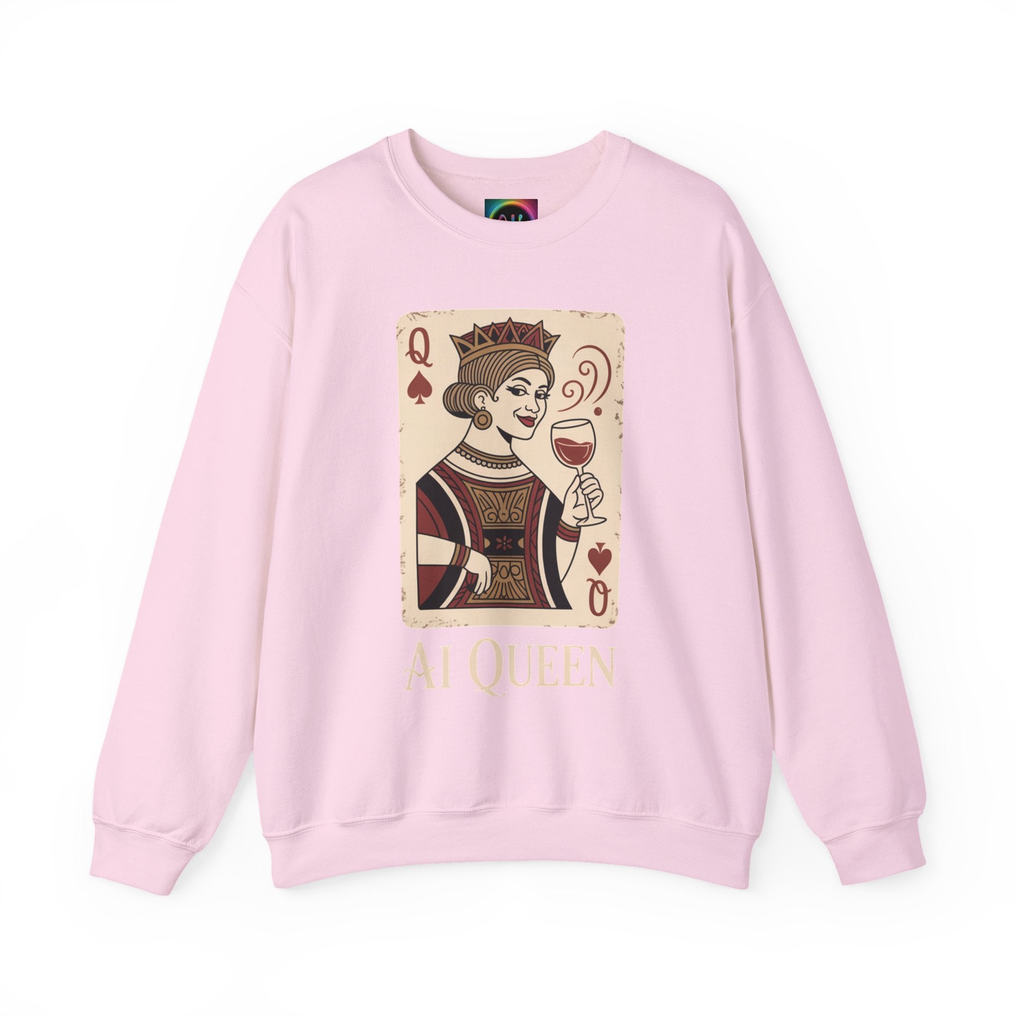 AI Queen "ROYAL ALGORITHM"  Unisex Heavy Blend Crewneck Sweatshirt