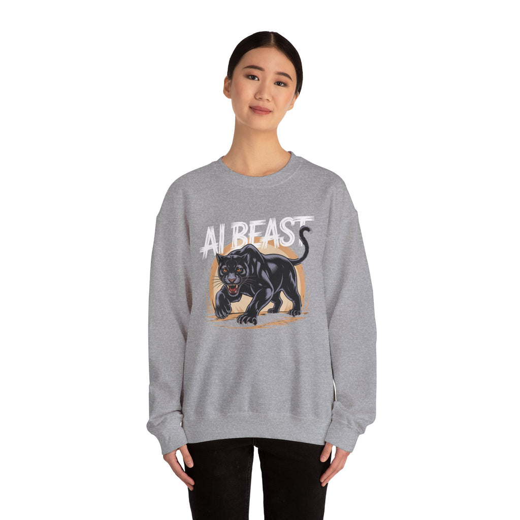 AI BEAST "Midnight Matrix" Unisex Heavy Blend™ Crewneck Sweatshirt