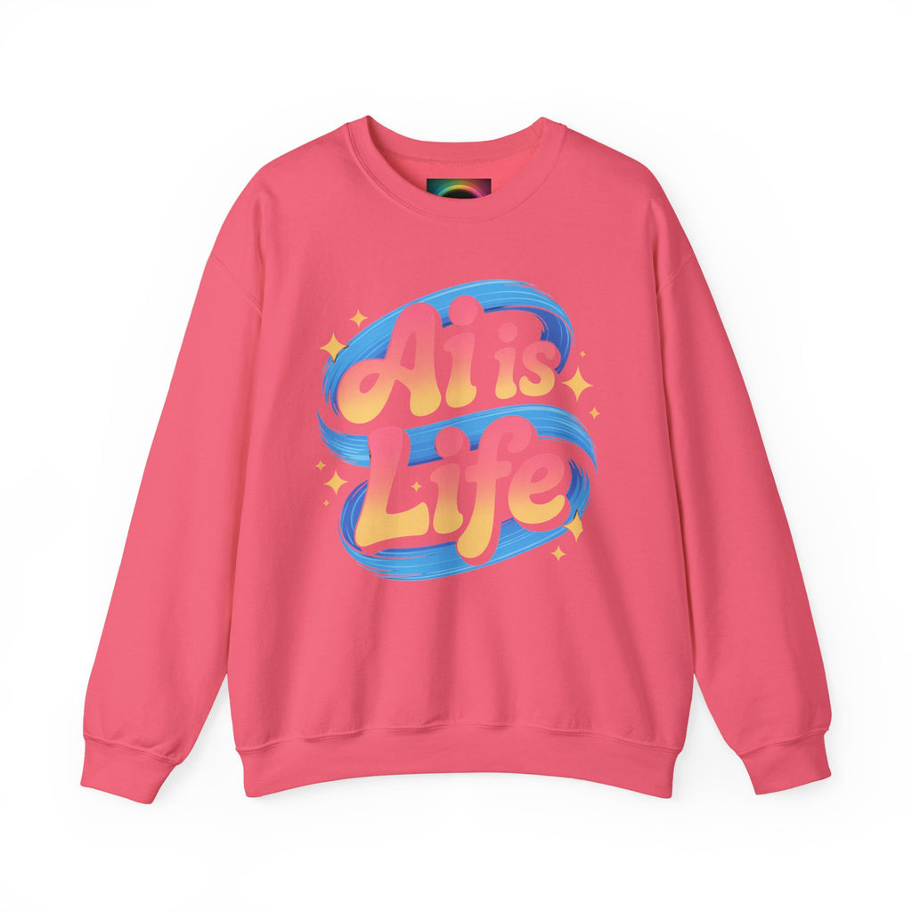 AI is Life "COSMIC SWIRL" Unisex Heavy Blend™ Crewneck Sweatshirt