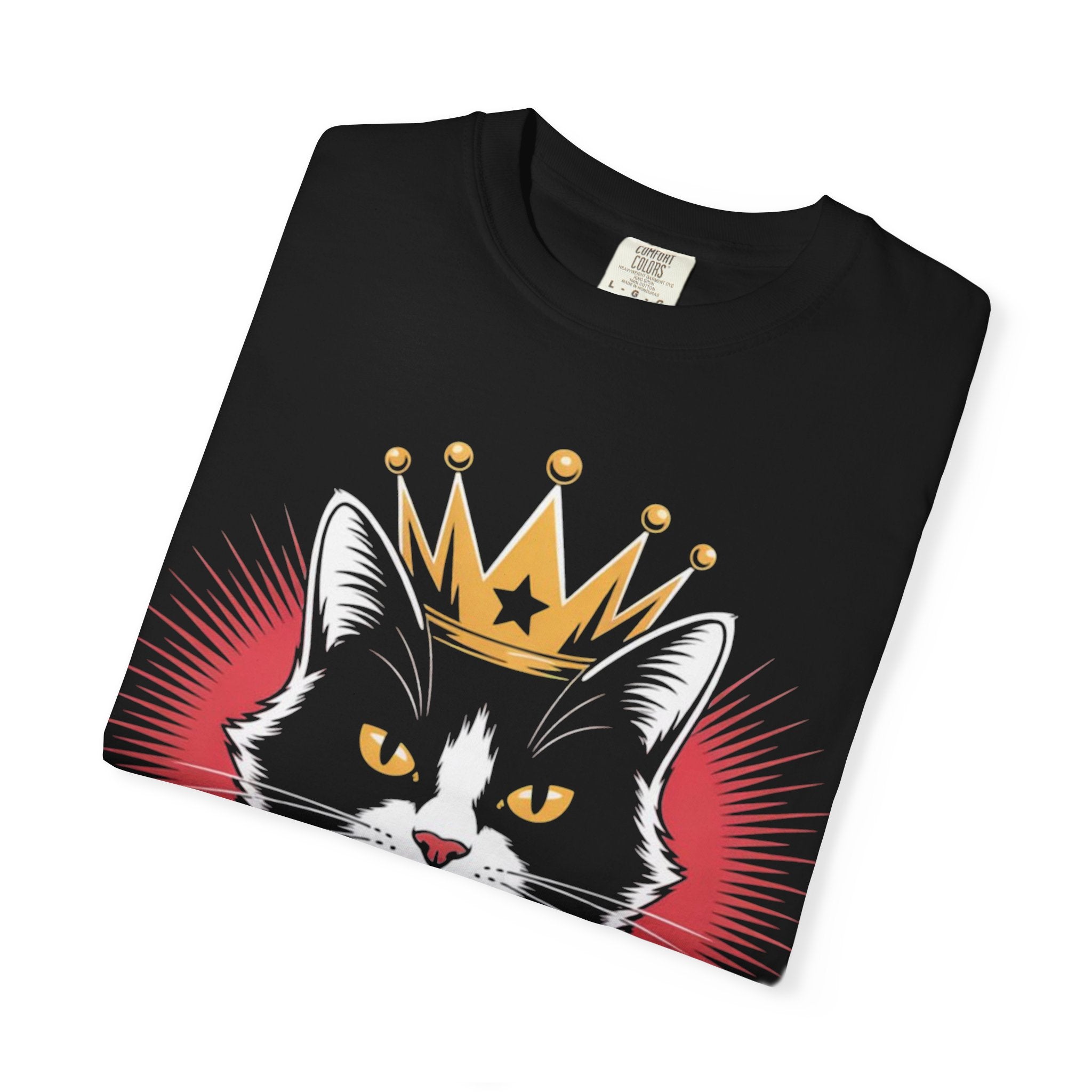 AI king ""Glitch Monarch"" Garment-Dyed T-shirt (Men)