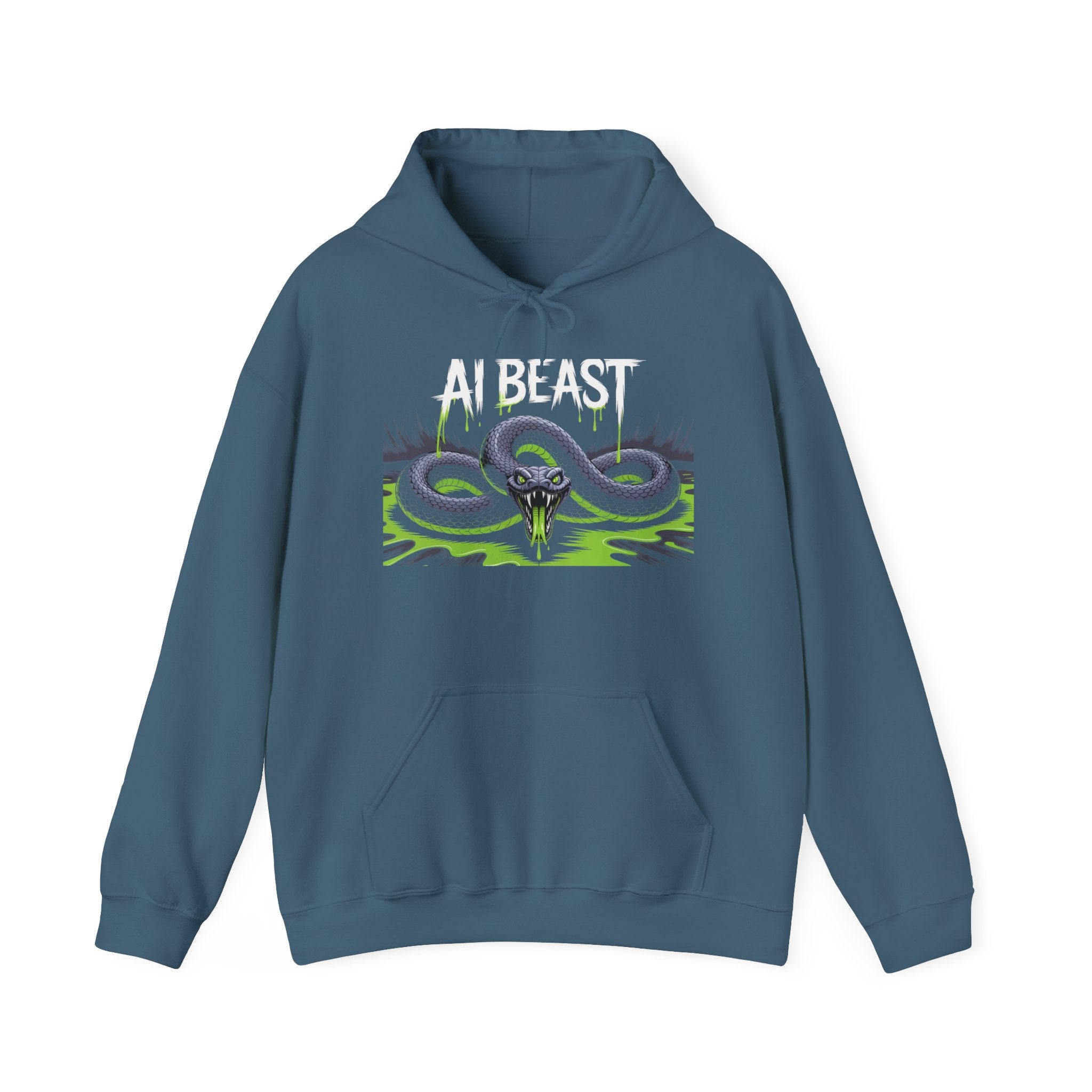 AI BEAST "Digital Venom" Unisex Heavy Blend™ Crewnwck Hoodie