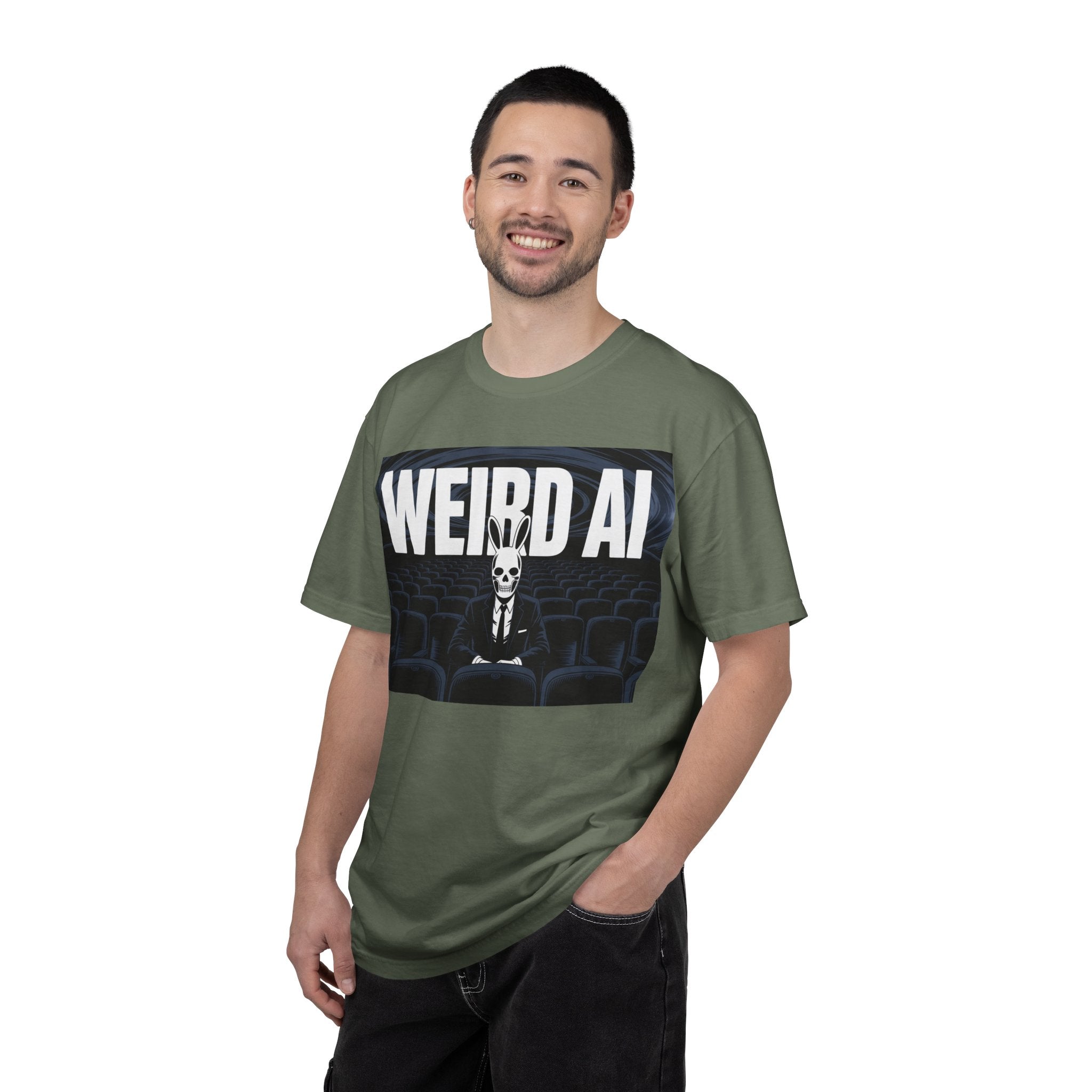 WEIRD AI  " Backrooms Theater " Unisex Garment-Dyed T-shirt