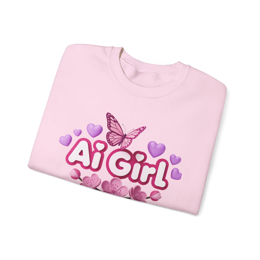 Ai Girl  "Cyber Cutie" Unisex Heavy Blend™ Crewneck Sweatshirt