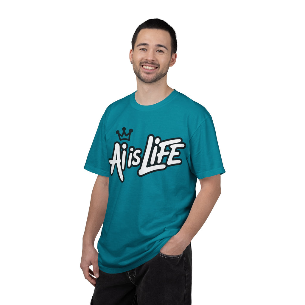 Ai is Life  "Crown Circuit" Unisex Garment-Dyed T-shirt