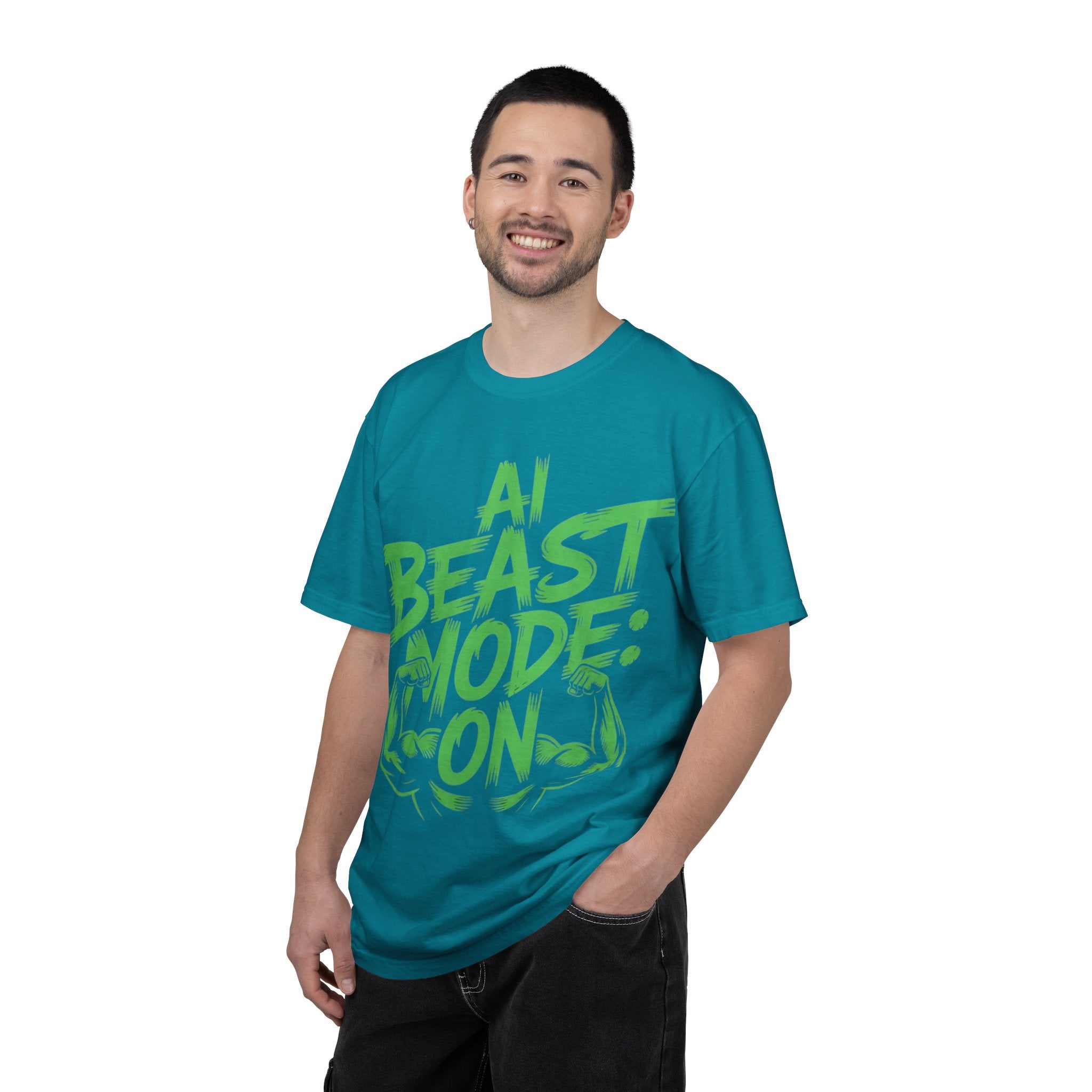 AI BEAST MODE: ON “DIGITAL HULK ENERGY” Unisex Garment-Dyed T-shirt