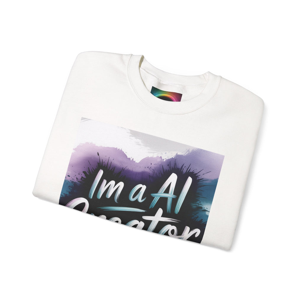I’m a AI Creator "DIGITAL BRUSHSTROKE" Unisex Garment-Dyed Sweatshirt