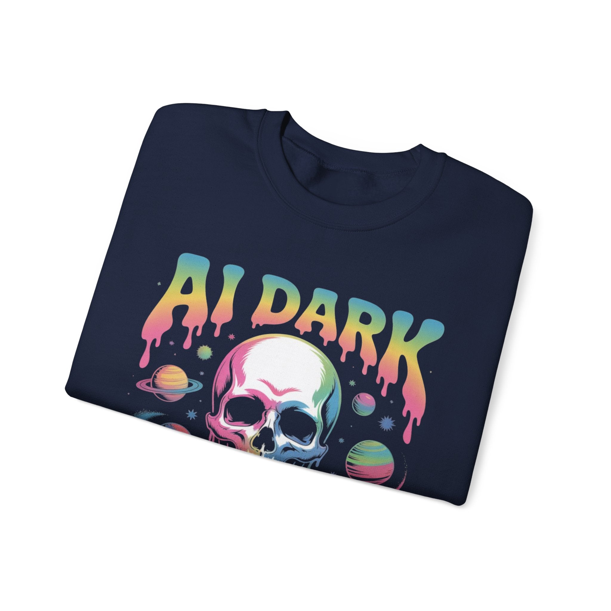 AI DARK “Death of Data” Unisex Heavy Blend™ Crewneck Sweatshirt