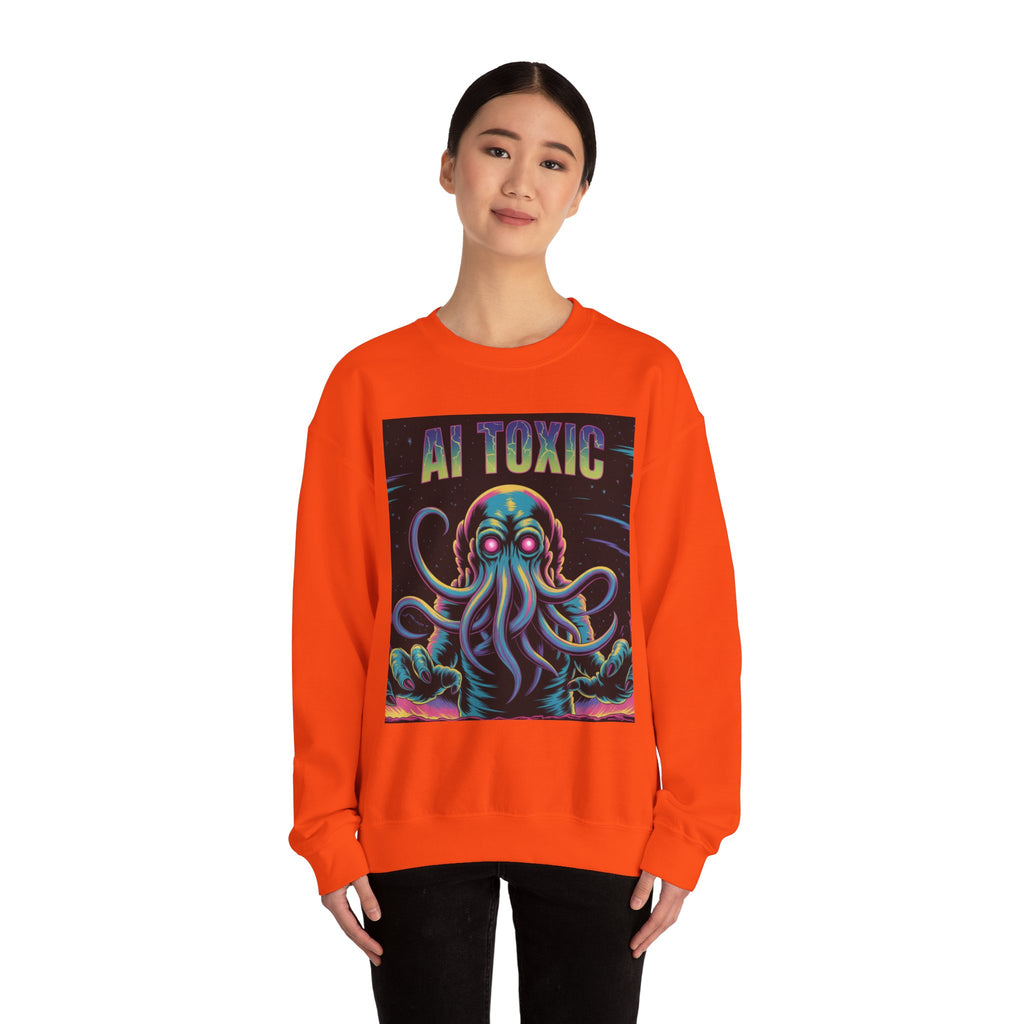 AI TOXIC  "Data Overlord" Unisex Heavy Blend™ Crewneck Sweatshirt