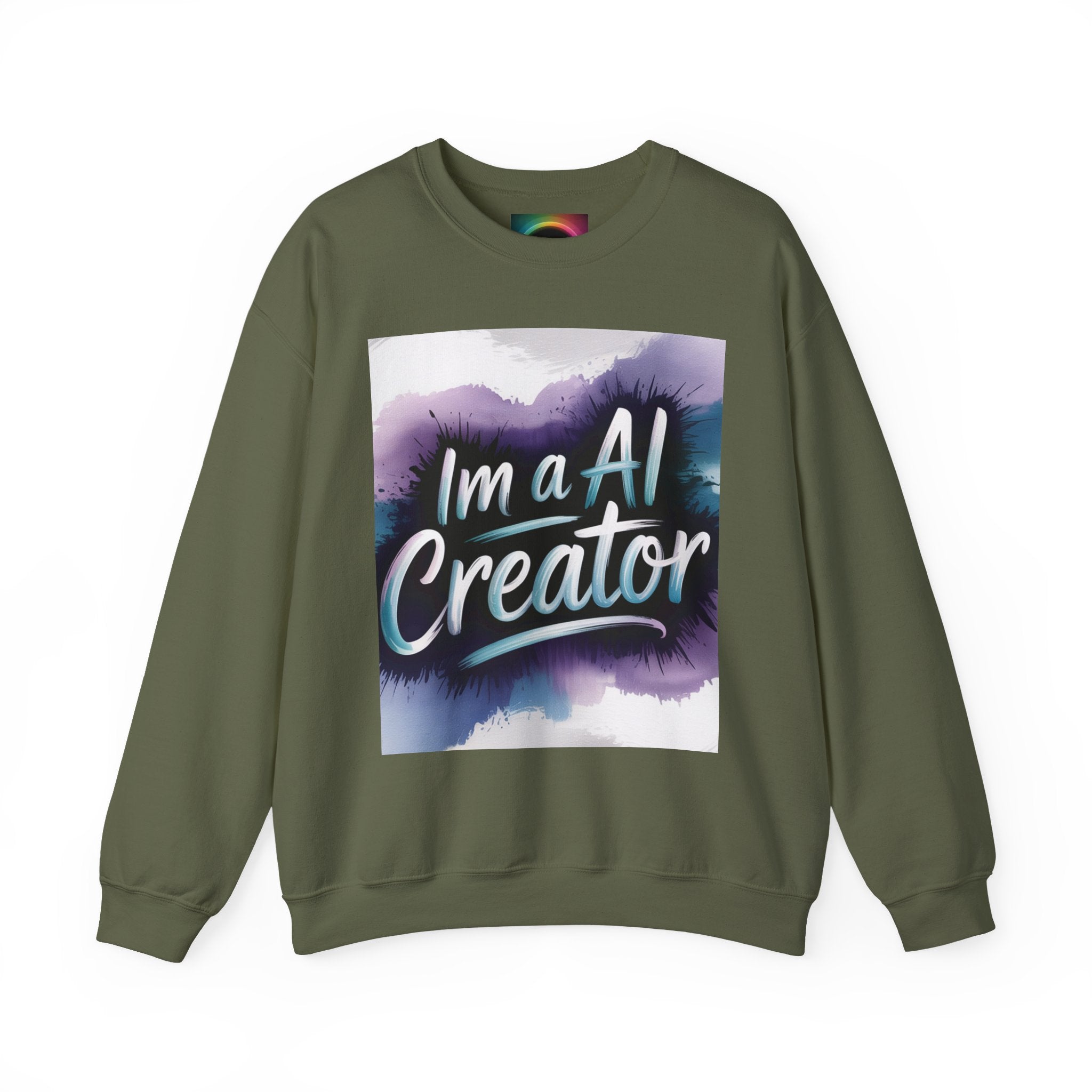 I’m a AI Creator "DIGITAL BRUSHSTROKE" Unisex Garment-Dyed Sweatshirt