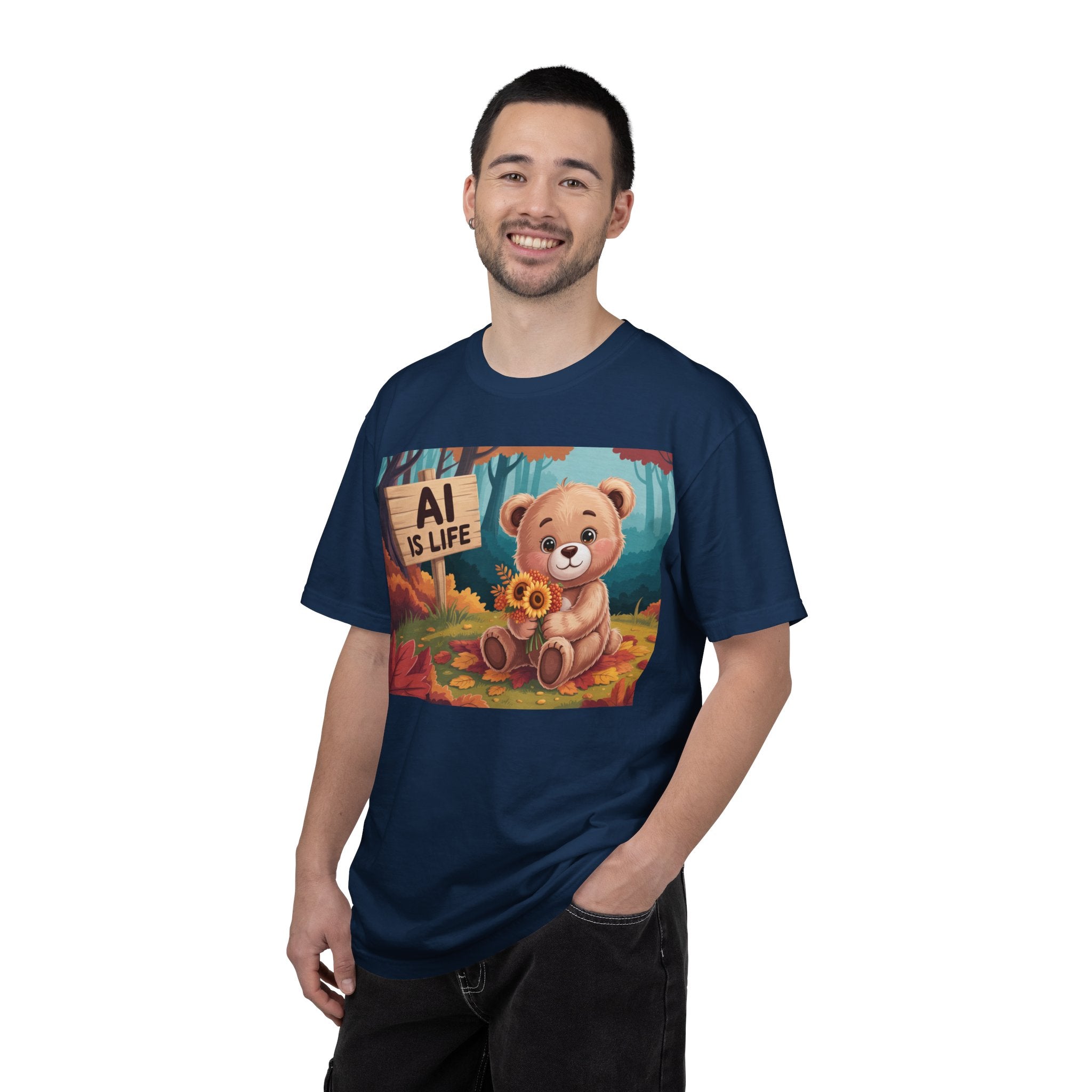 AI IS LIFE  " Cuddle Code "  Unisex Garment-Dyed T-shirt
