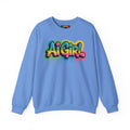 Ai Girl "Graffiti Glow" Unisex Heavy Blend Crewneck Sweatshirt