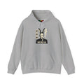 Weird AI Tee "CYBER RABBIT NOIR" Retro Bunny-Masked AI Graphic Hoodie