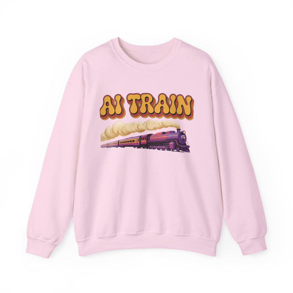 AI TRAIN  "Quantum Rail System" Unisex Heavy Blend™ Crewneck Sweatshirt