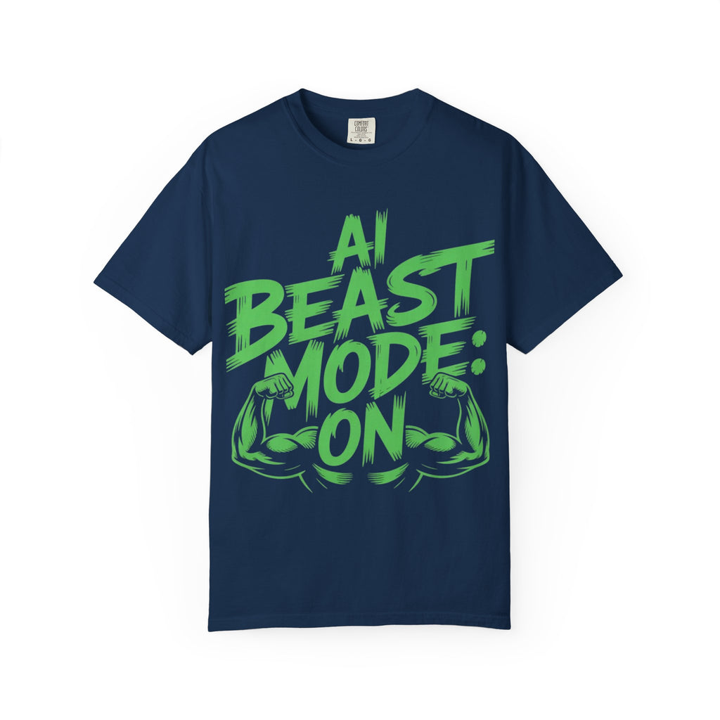 AI BEAST MODE: ON “DIGITAL HULK ENERGY” Unisex Garment-Dyed T-shirt