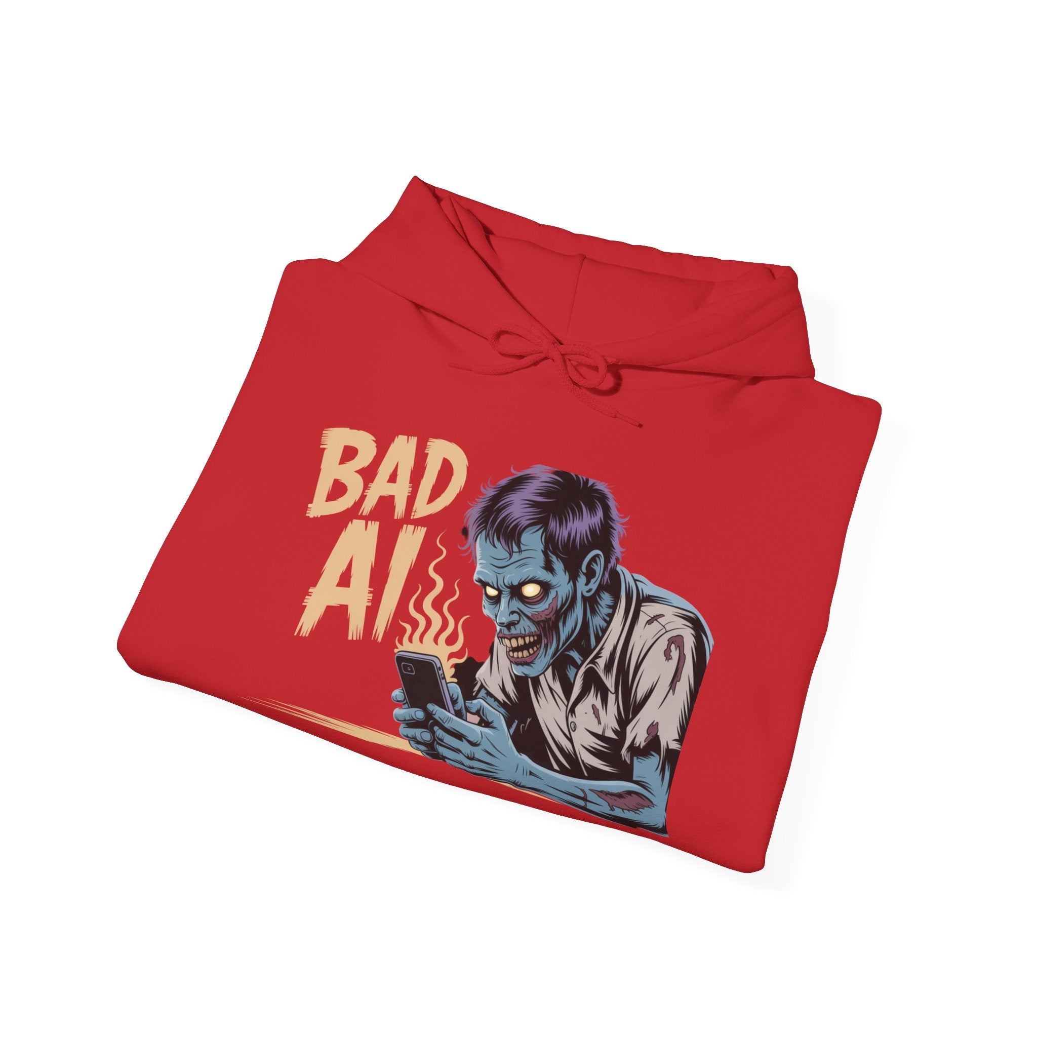 Bad AI "ZOMBIE SCROLL" Unisex Heavy Blend™ Hooded Sweatshirt