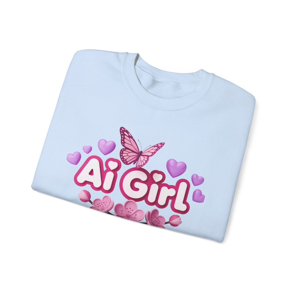 Ai Girl  "Cyber Cutie" Unisex Heavy Blend™ Crewneck Sweatshirt