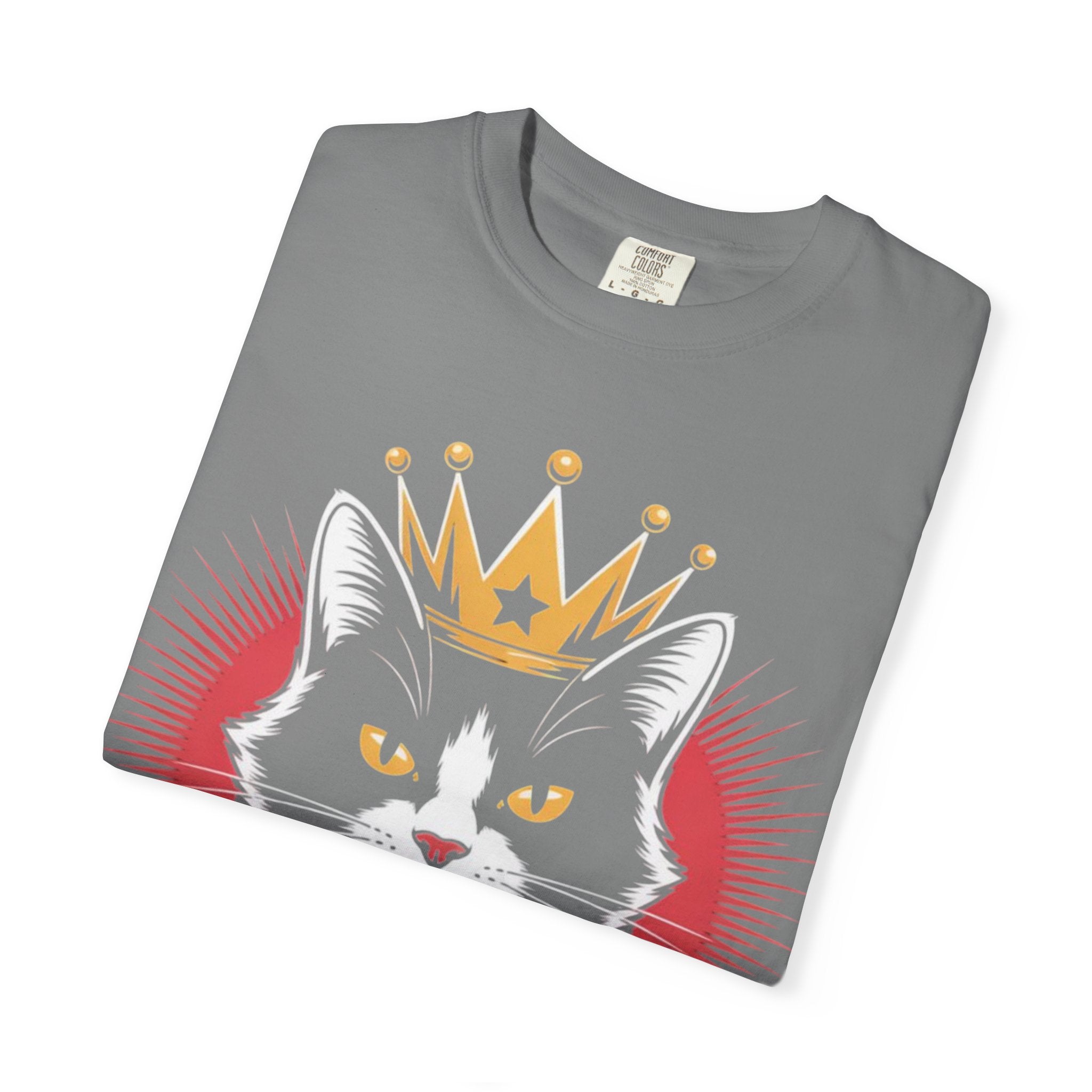 AI king ""Glitch Monarch"" Garment-Dyed T-shirt (Men)