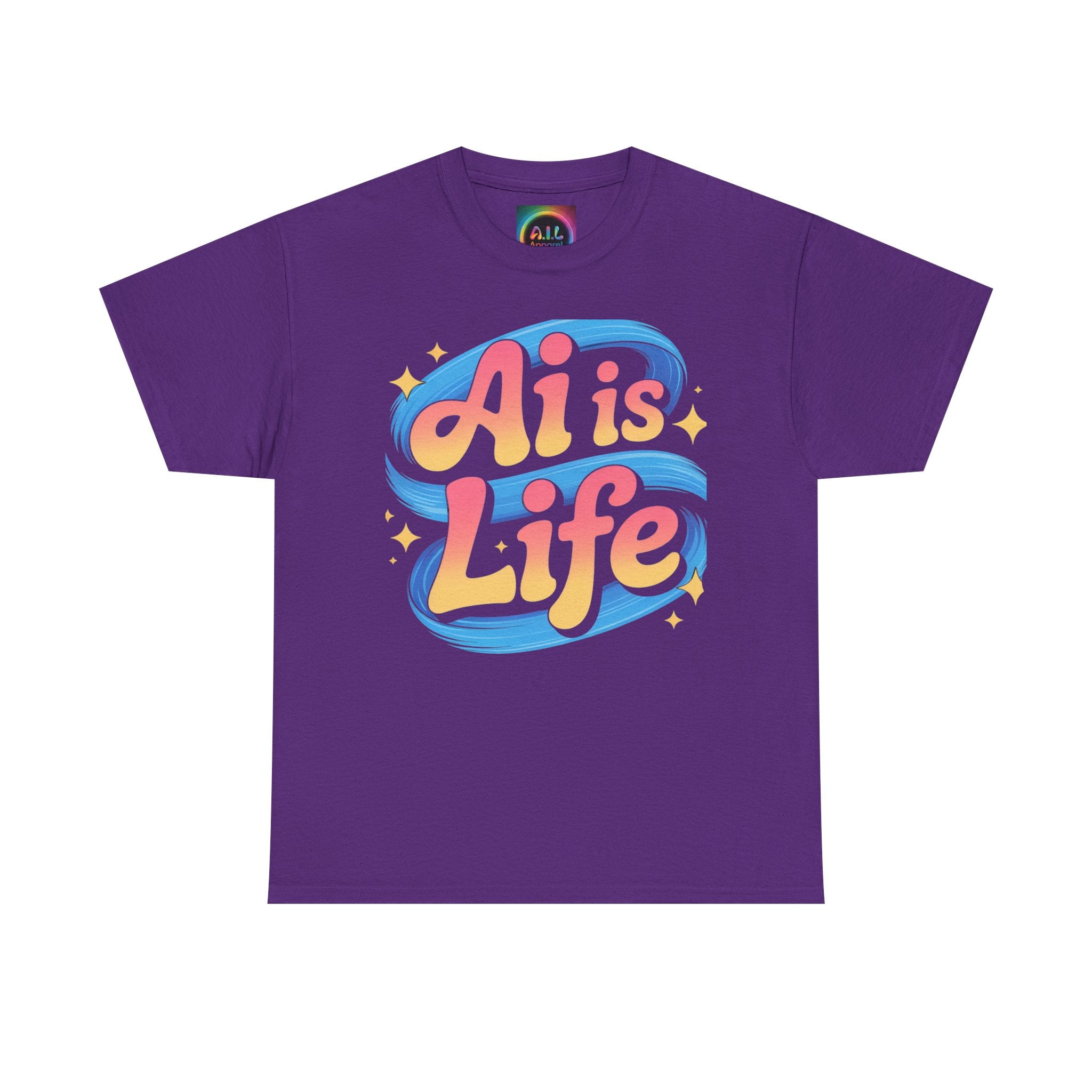 Al is Life "COSMIC SWIRL" — Colorful Retro Graphic Tee T‑Shirt