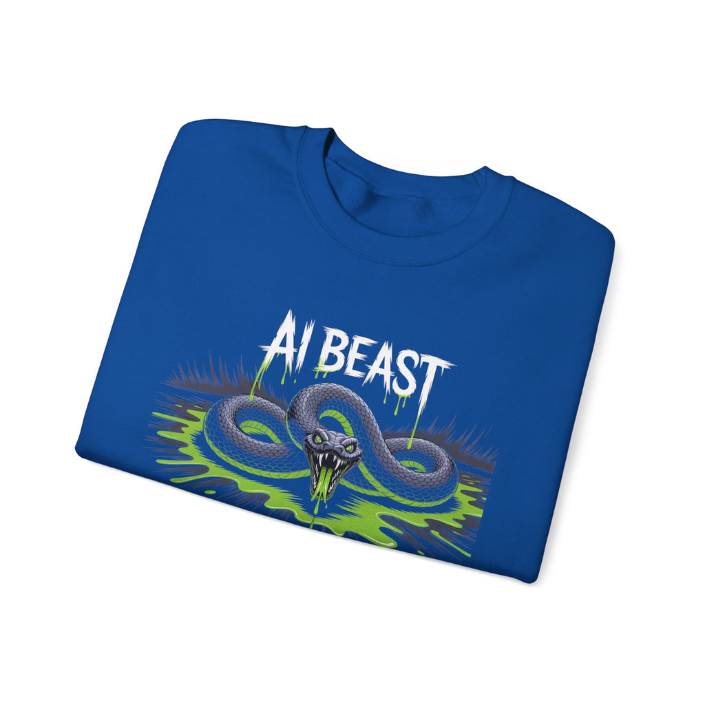 AI BEAST  "Digital Venom" Unisex Heavy Blend™ Crewneck Sweatshirt
