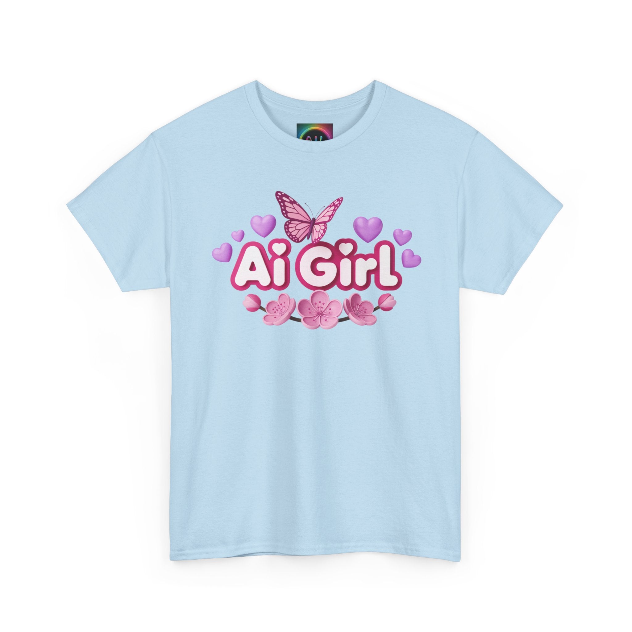 Ai Girl  "Cyber Cutie" Unisex Heavy Blend™ Crewneck T‑Shirt