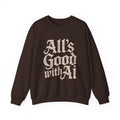 ALL’S GOOD WITH AI “Cracked Code Classic” Unisex Heavy Blend Crewneck Sweatshirt