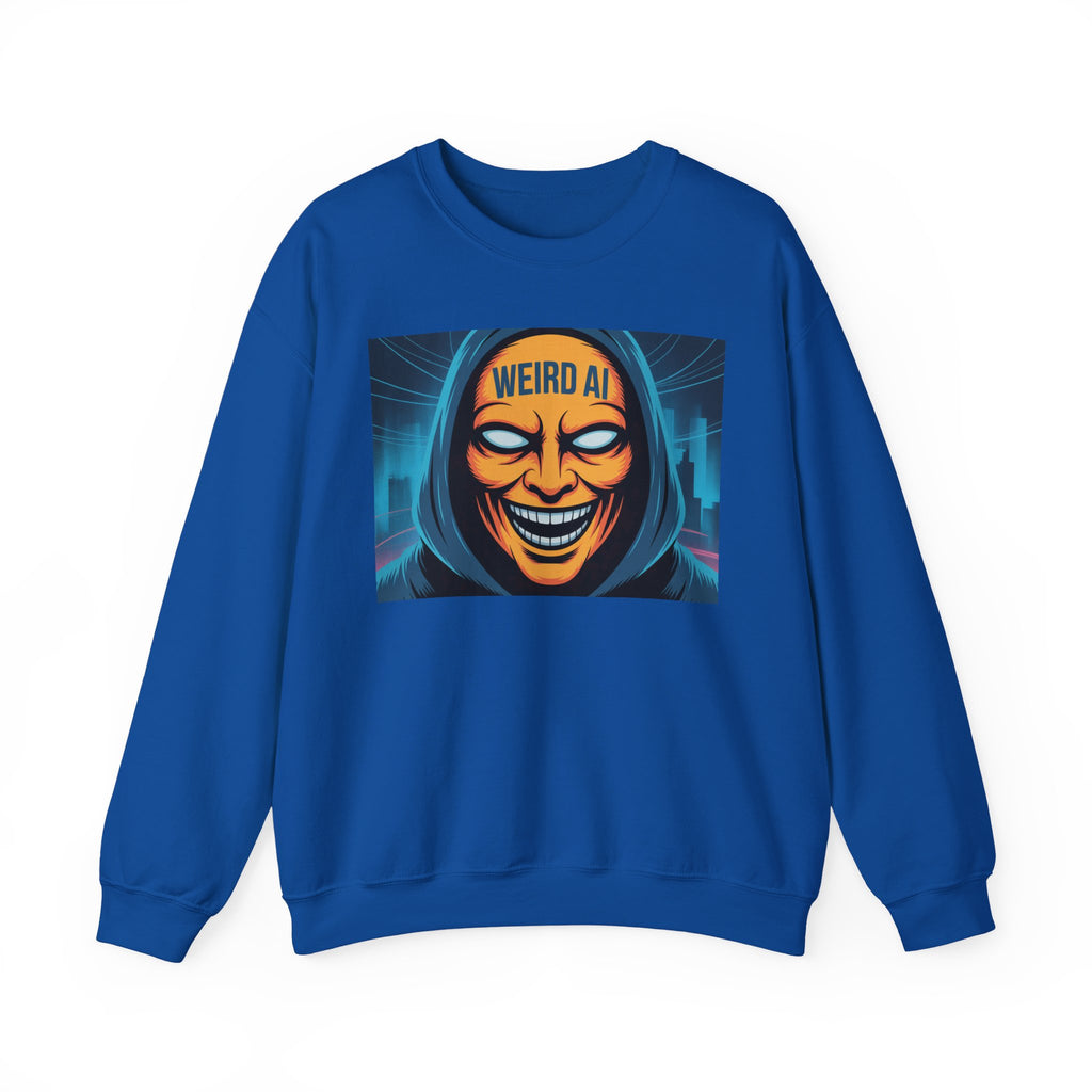 Weird AI "Masked Mode" Unisex Heavy Blend™ Crewneck Sweatshirt