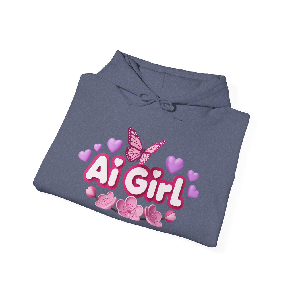 Ai Girl  "Cyber Cutie" Unisex Heavy Blend™ Hooded Sweatshirt