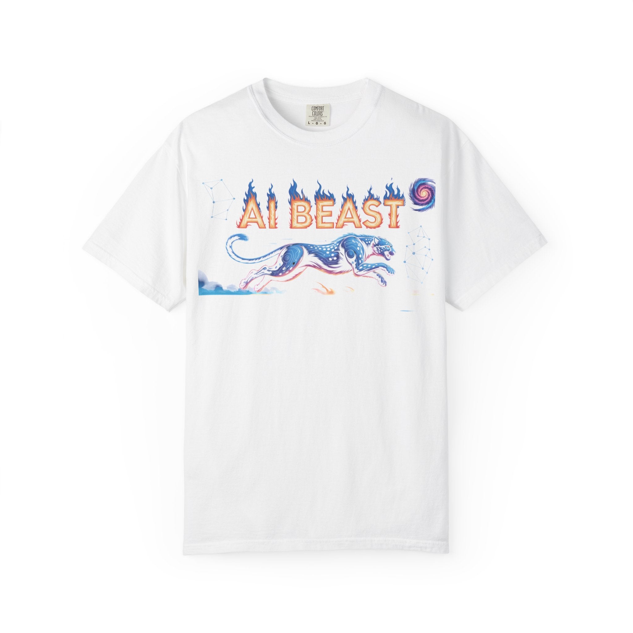 AI BEAST “Digital Predator” Unisex Garment-Dyed T-shirt