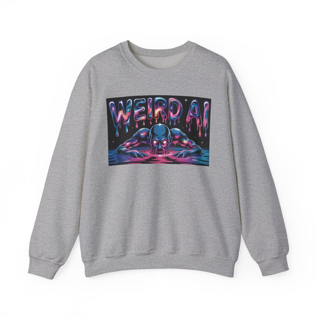 WEIRD AI  " Meltdown Matrix "  Unisex Heavy Blend™ Sweatshirt