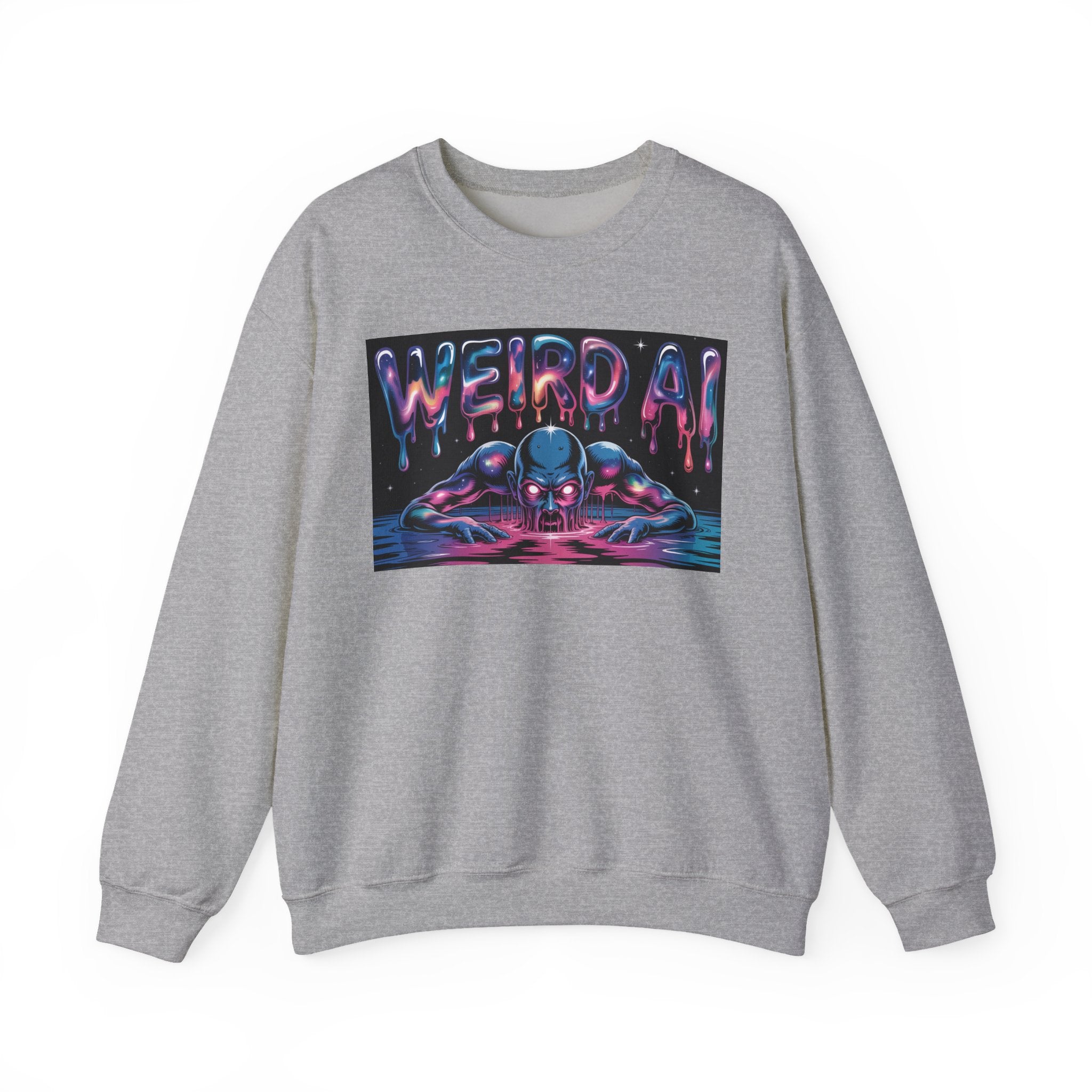 WEIRD AI  " Meltdown Matrix "  Unisex Heavy Blend™ Sweatshirt