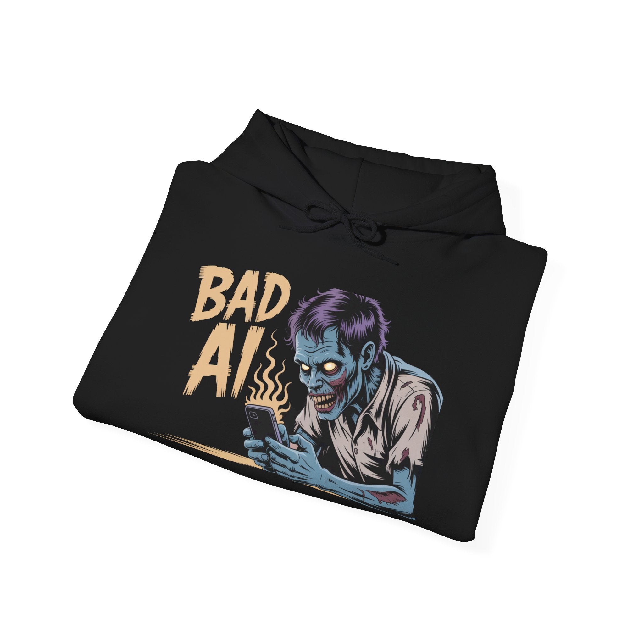 Bad AI "ZOMBIE SCROLL" Unisex Heavy Blend™ Hooded Sweatshirt