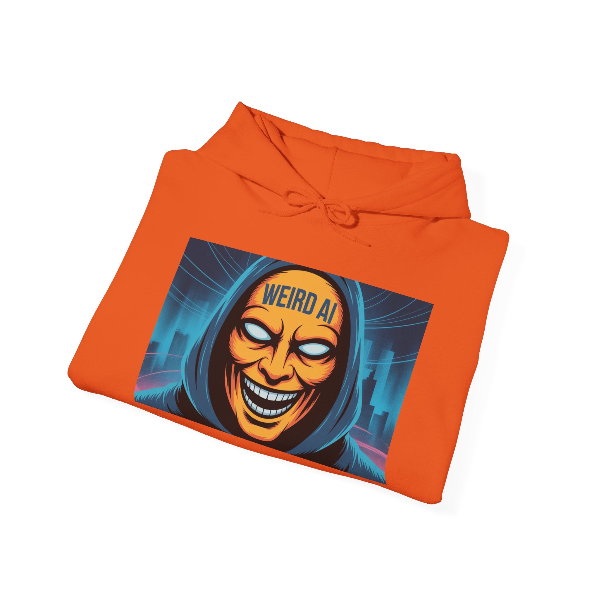 Weird AI "Masked Mode" Unisex Heavy Blend™ Hooded Sweatshirt