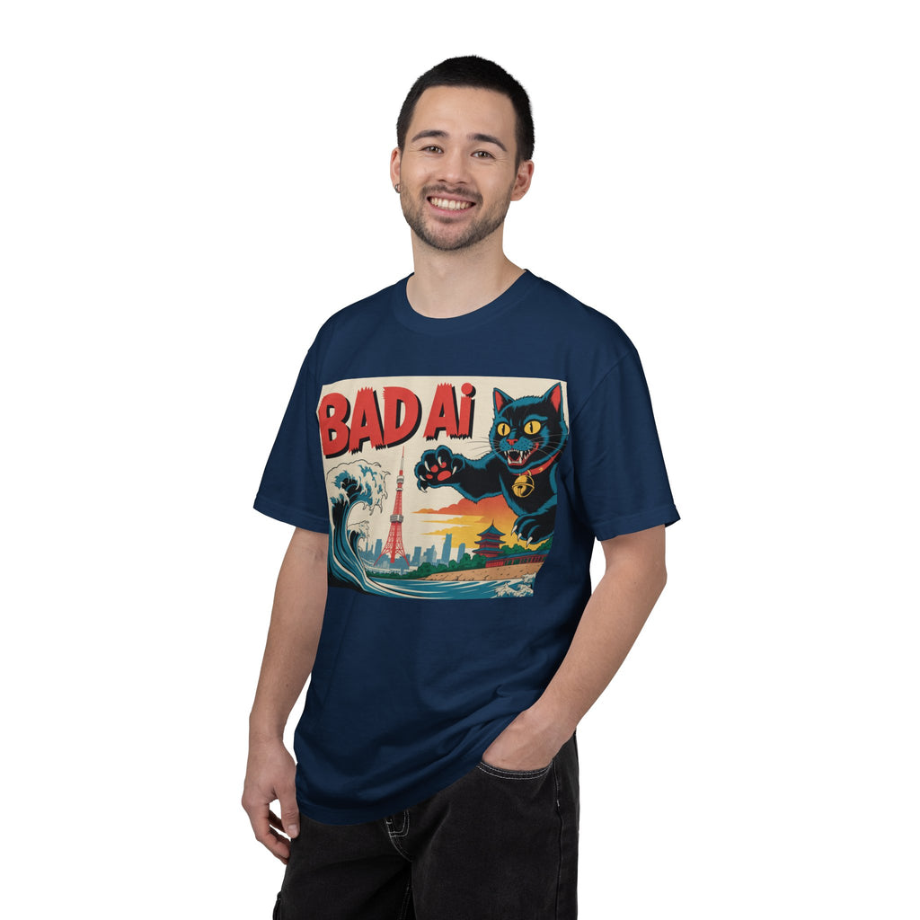 BAD AI  " Kaiju Kitty "  Unisex Garment-Dyed T-shirt