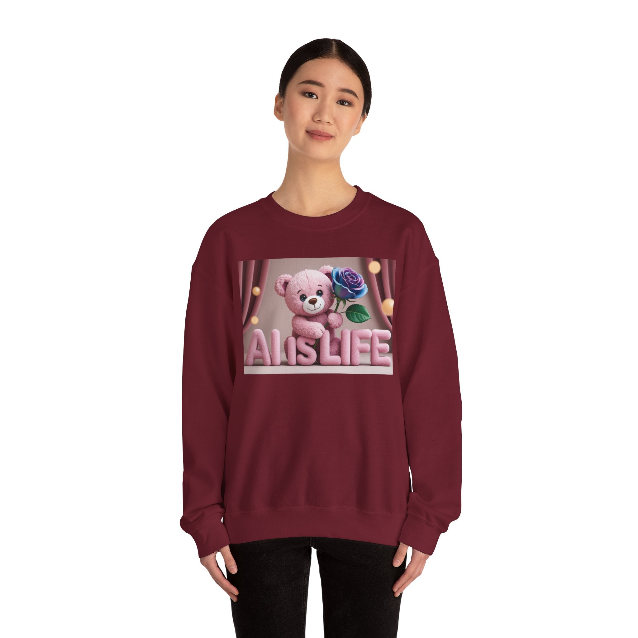 AI IS LIFE  "CUTE CIRCUIT" Unisex Heavy Blend™ Crewneck Sweatshirt