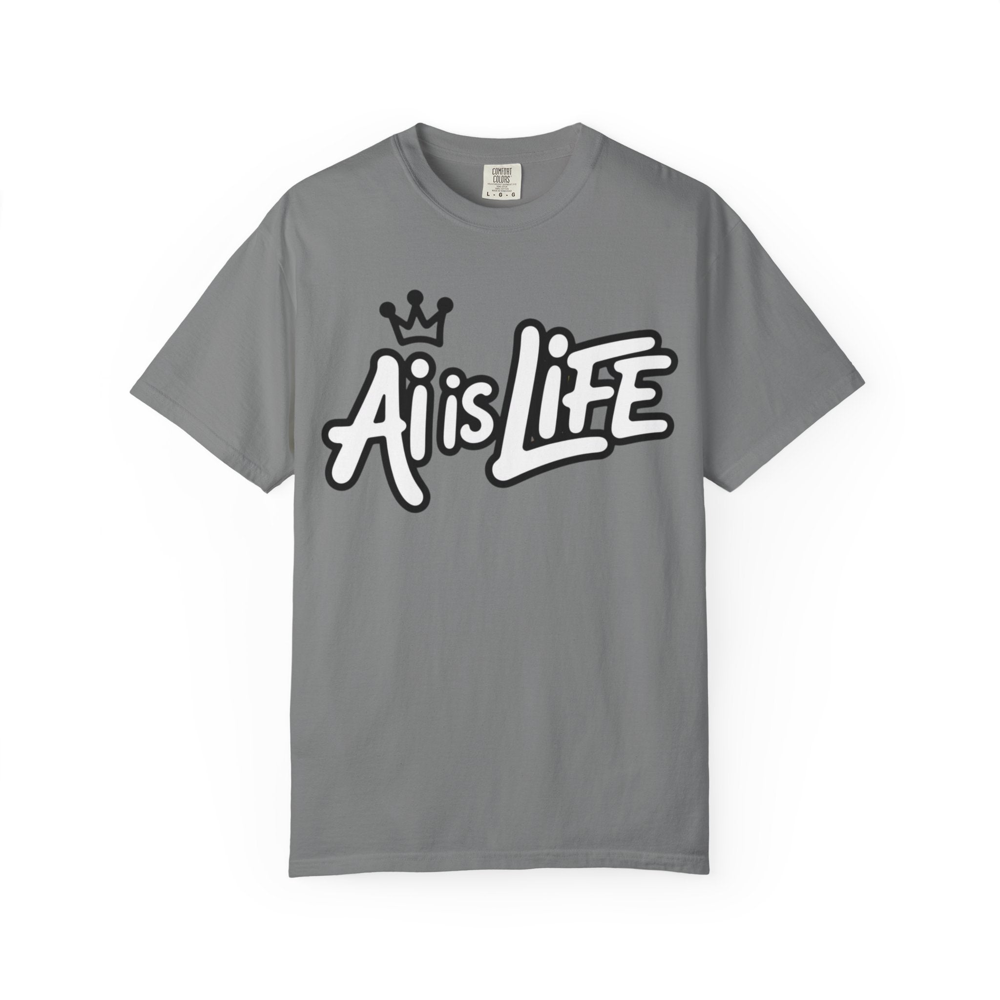 Ai is Life  "Crown Circuit" Unisex Garment-Dyed T-shirt