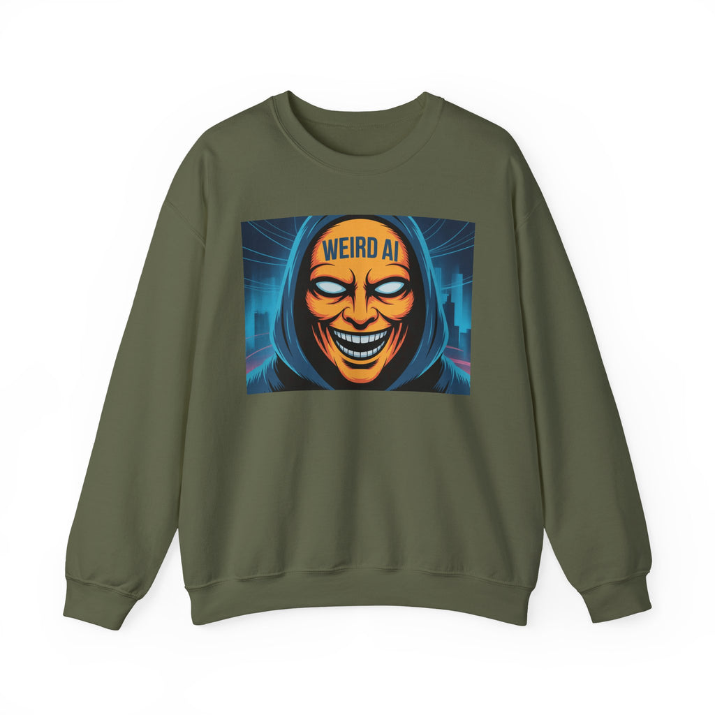 Weird AI "Masked Mode" Unisex Heavy Blend™ Crewneck Sweatshirt