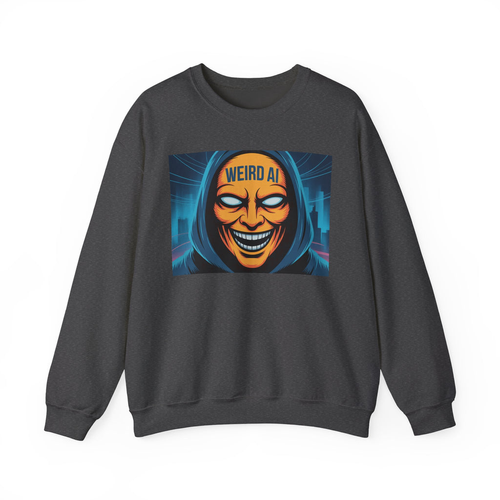 Weird AI "Masked Mode" Unisex Heavy Blend™ Crewneck Sweatshirt