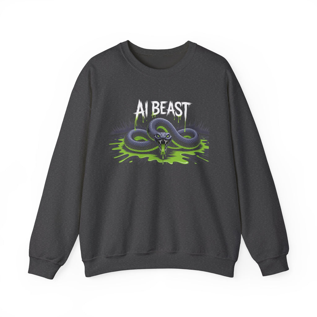 AI BEAST  "Digital Venom" Unisex Heavy Blend™ Crewneck Sweatshirt