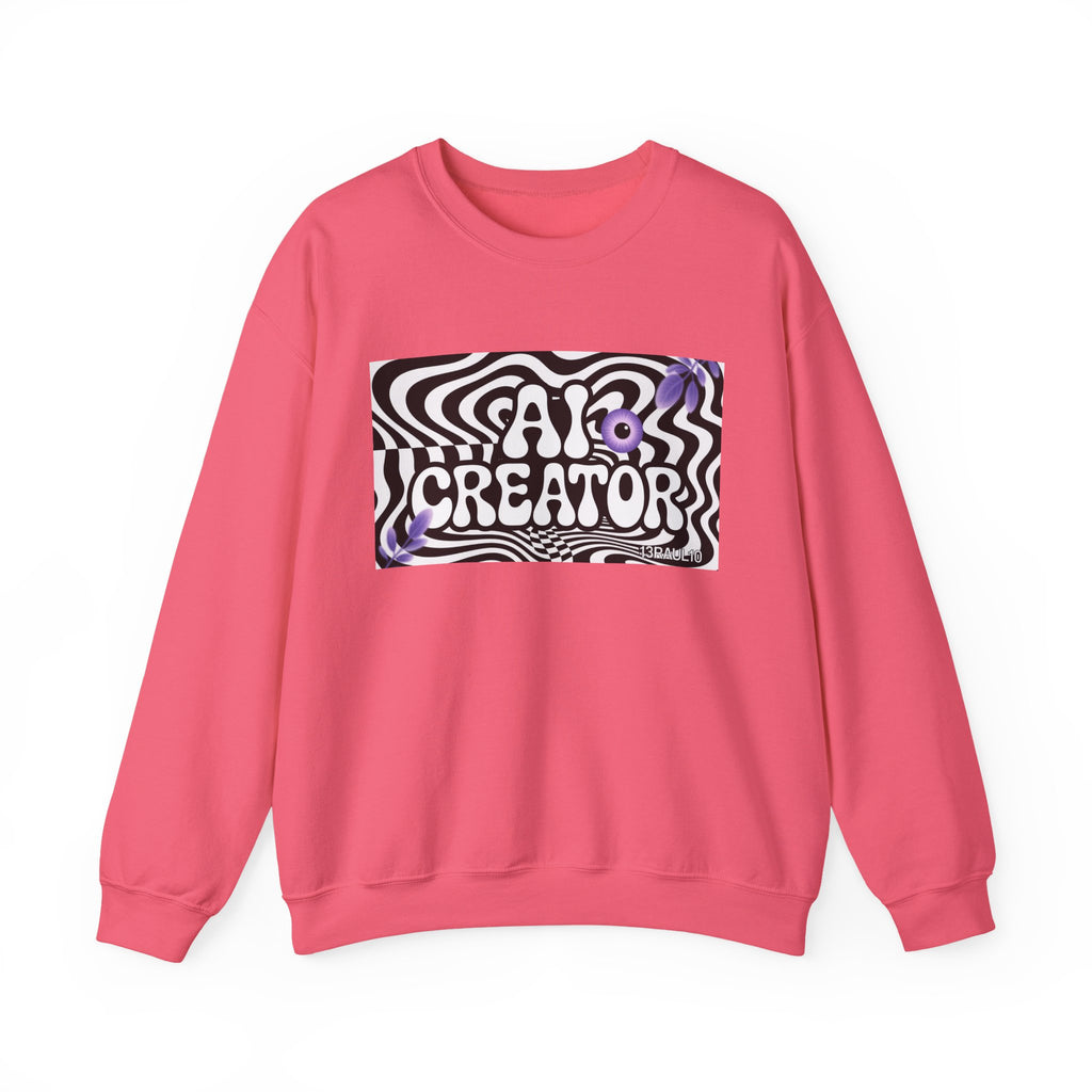 AI Creator  "Optic Loop" Unisex Heavy Blend™ Crewneck Sweatshirt