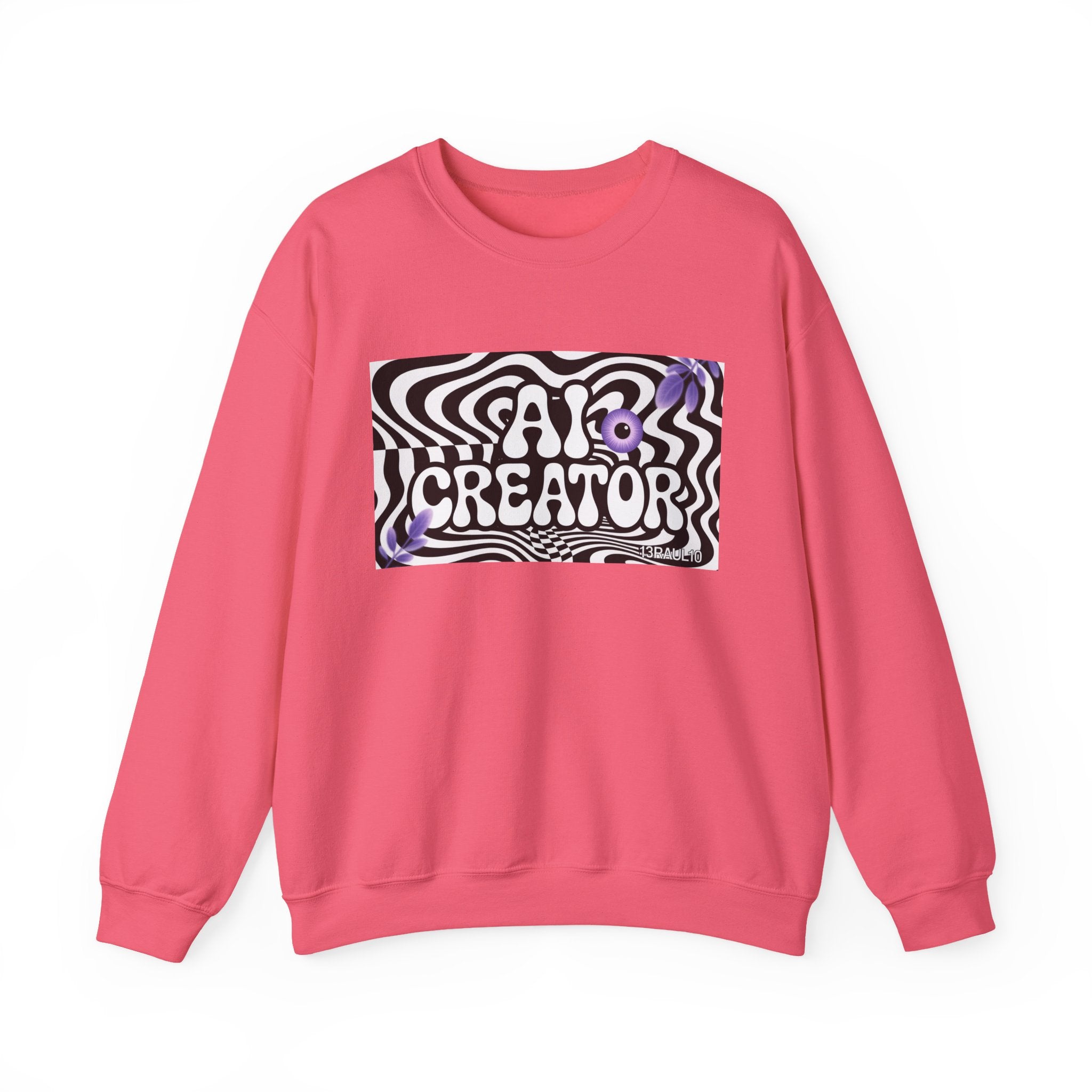 AI Creator  "Optic Loop" Unisex Heavy Blend™ Crewneck Sweatshirt